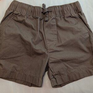 100% Cotton Carter's Boys Girls Unisex Pull On Shorts Pockets 5 5A Gray Brown